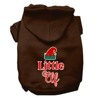 Mirage Pet Products Little Elf Holiday Chisk Dog Hoodie, Brown, m