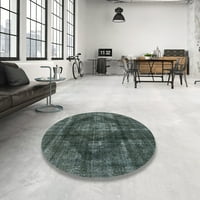 Ahgly Company Machine Wareable Indoor Square Industrial Modern Greysh Turquoise Green Area Cugs, 7 'квадрат