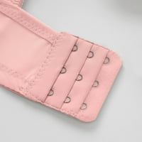 Бралети за жени дантелени подплатени умерени сменяеми ежедневни носения всеки ден сутиен сутиен без поддръжка на спорт Push Up Flare BRA Pink 42