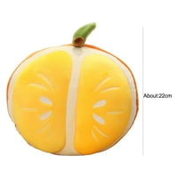 Fairnull Durian възглавница Висока симулация Мека пълнена декоративна играчка плодове с форма на оранжева възглавница Durian Orange за студент