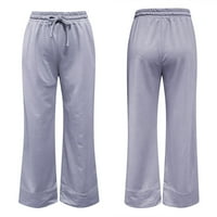 Женски панталони за работа спорт комфортен твърд цвят йога пижами дълги панталони за женски