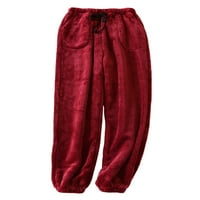 Glookwis дамски салон панталон еластична талия пижама панталони твърди цветни панталони ежедневни PJ дъна на рани за сън