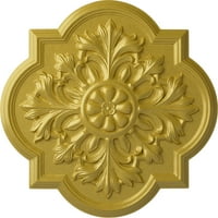 Ekena Millwork 20 OD 3 4 P Bonetti таван медальон, ръчно боядисано богато злато