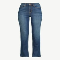 Sofia Jeans Women's Eden Straight Super High Rise 90s Jean with Raw Hem