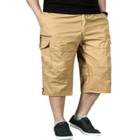 Капризи мъже товари капри панталони еластична талия разхлабени панталони Панталони ежедневни туристически тренировки Панталони Летни панталони с джобове с джобове